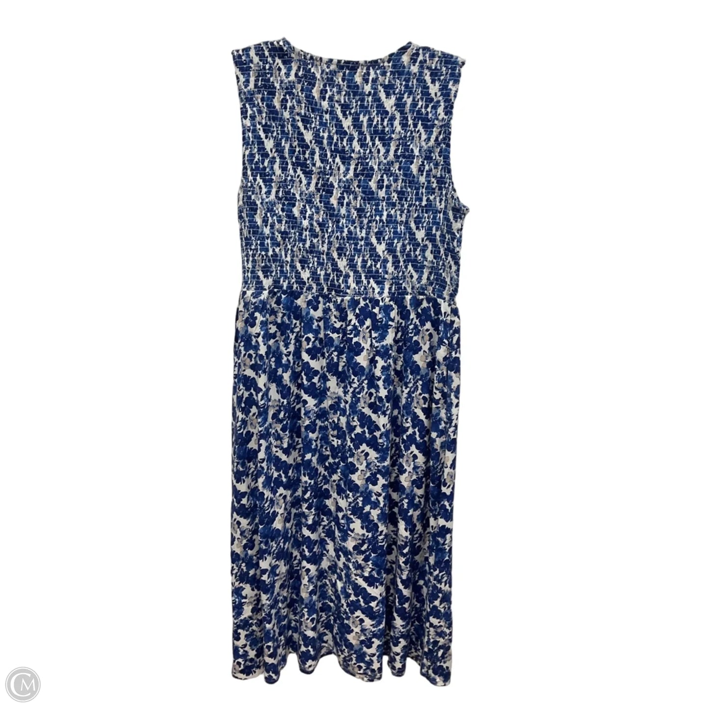 Dress Casual Maxi By Calvin Klein In Blue, Size: 12