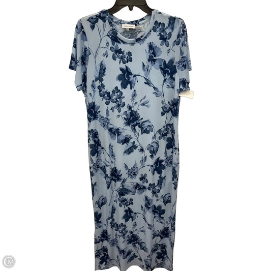 Dress Casual Maxi By Calvin Klein In Blue, Size: L