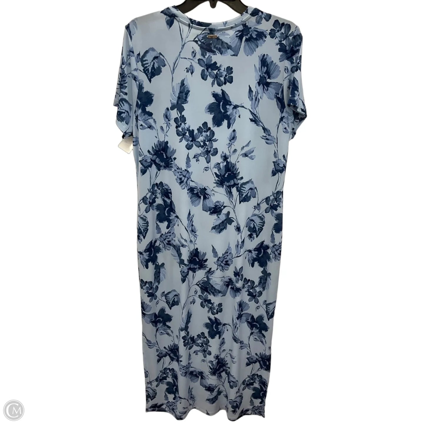 Dress Casual Maxi By Calvin Klein In Blue, Size: L