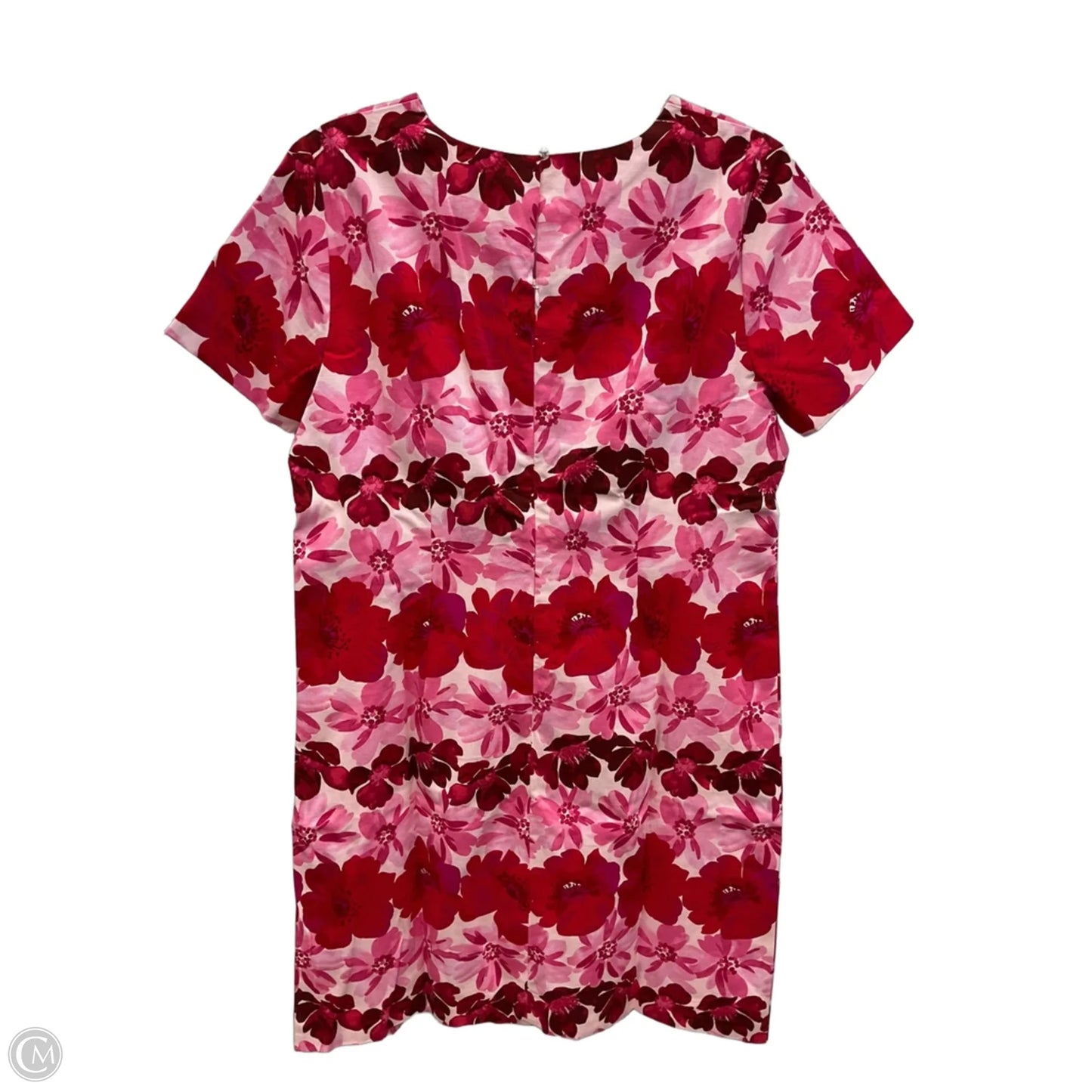 Dress Casual Midi By Talbots In Pink & Red, Size: 14