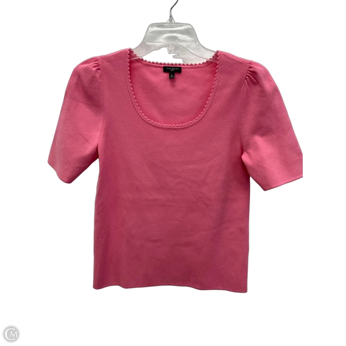 Top Short Sleeve By Talbots In Pink, Size: Sp