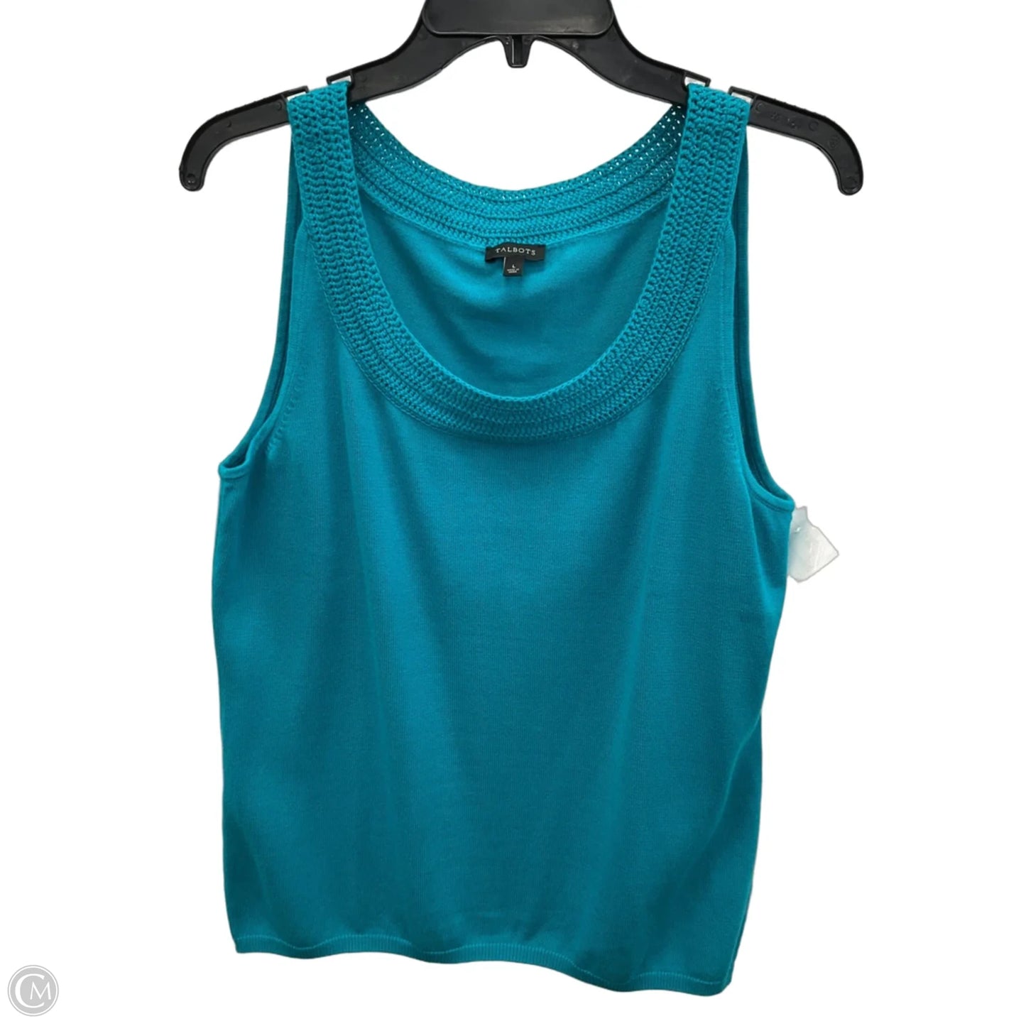 Top Sleeveless By Talbots In Teal, Size: L