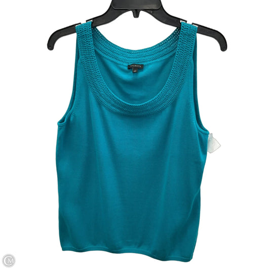 Top Sleeveless By Talbots In Teal, Size: L