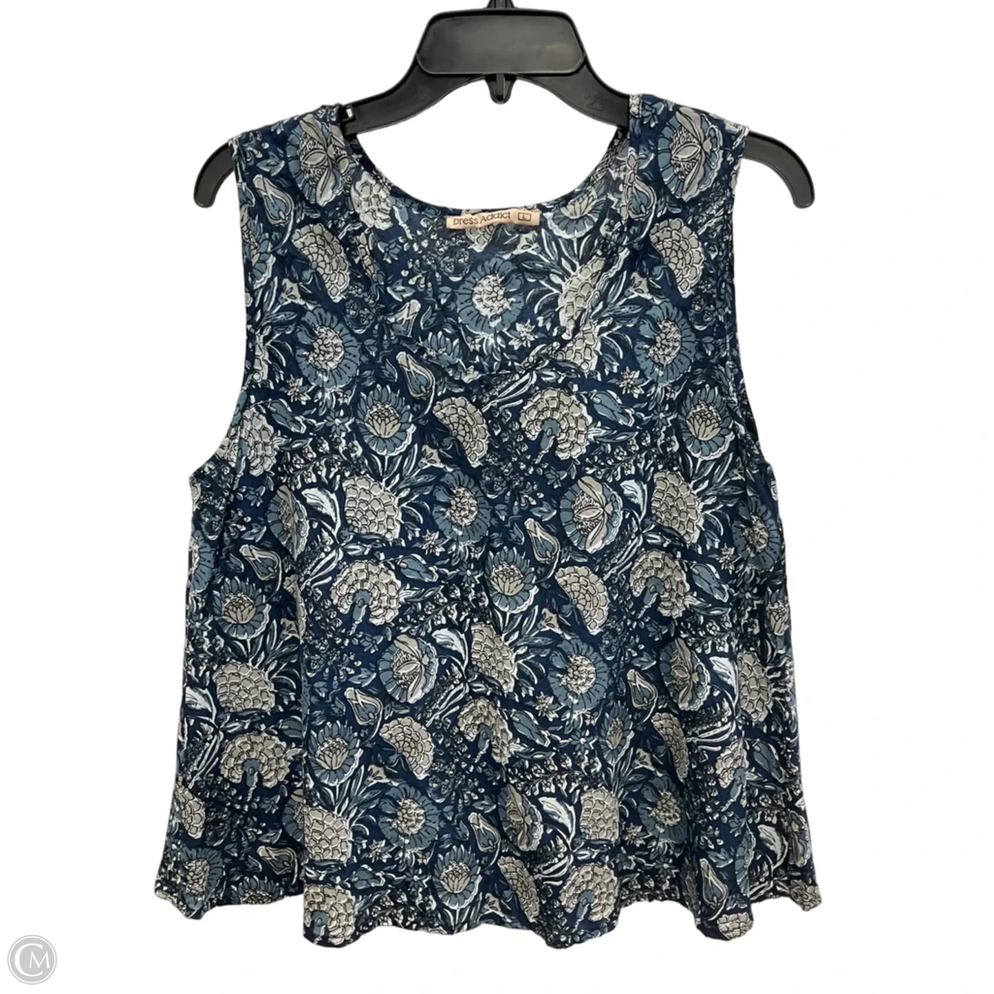 Top Sleeveless By Clothes Mentor In Blue, Size: L
