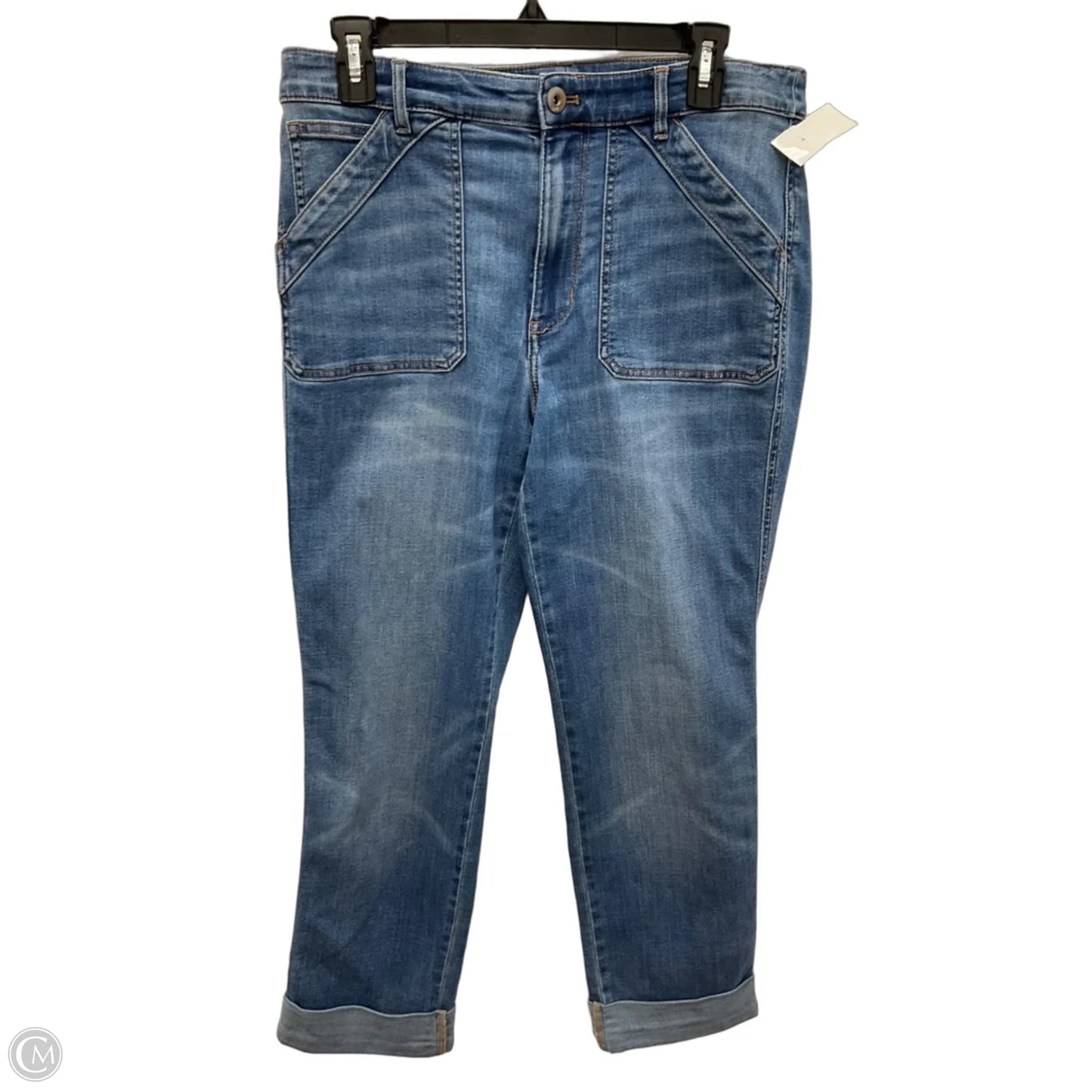 Jeans Straight By J. Jill In Blue Denim, Size: 10