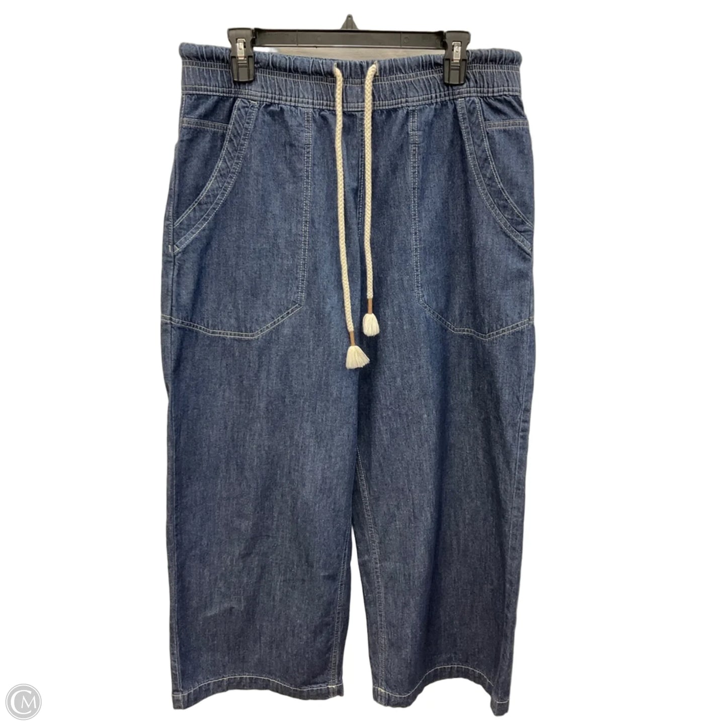 Jeans Wide Leg By We The Free In Blue Denim, Size: M