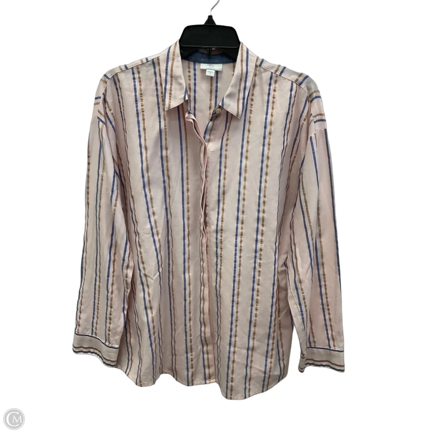 Blouse Long Sleeve By J. Jill In Pink, Size: M