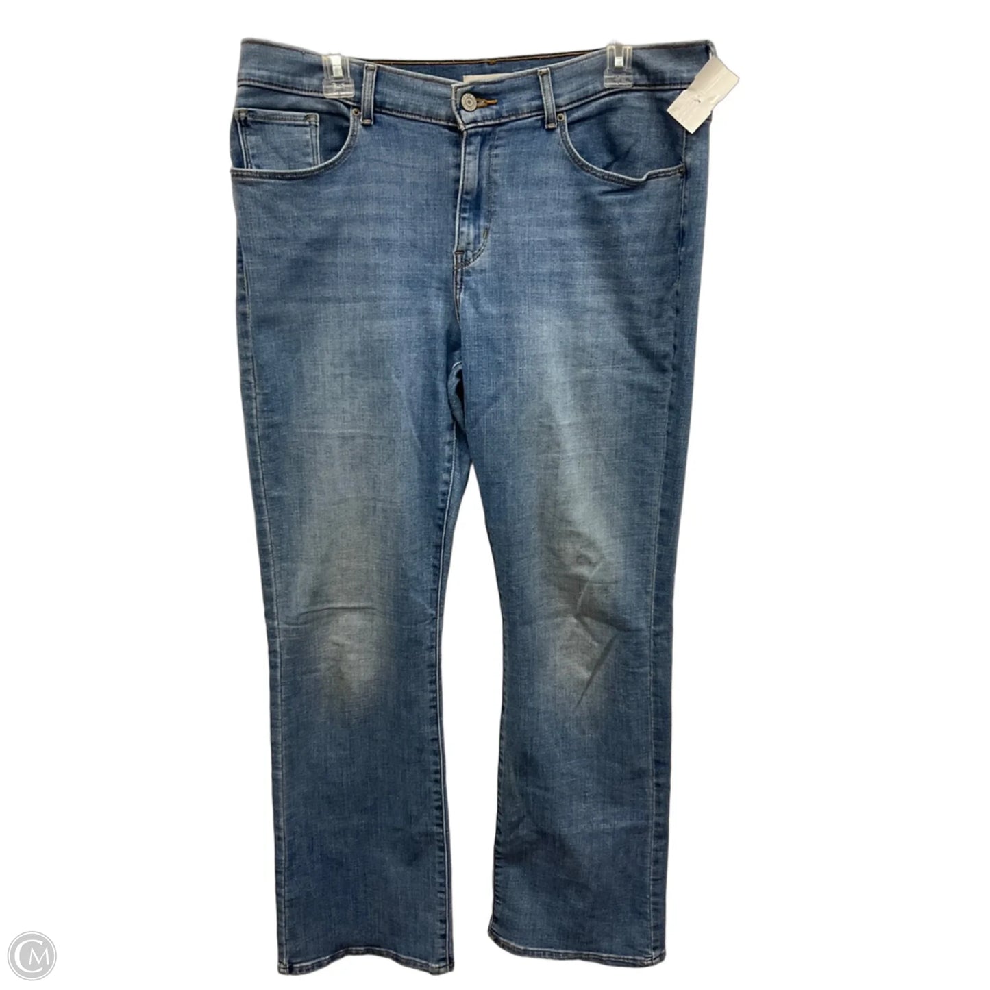 Jeans Boot Cut By Levis In Blue Denim, Size: 12