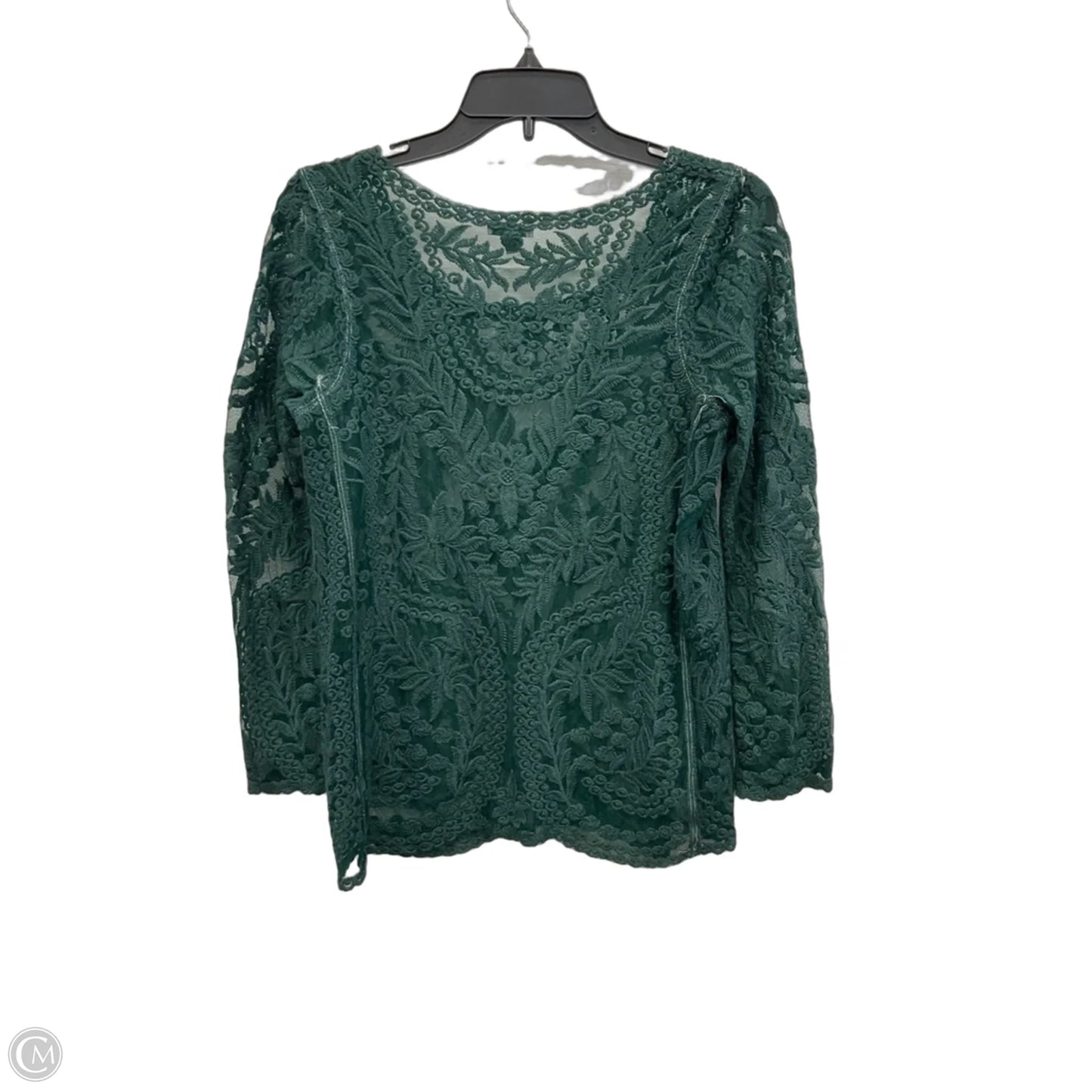 Top Long Sleeve By Express In Green, Size: M