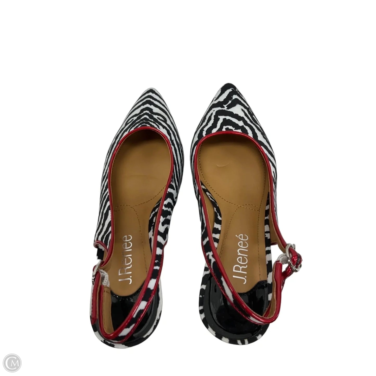 Shoes Heels Kitten By Clothes Mentor In Zebra Print, Size: 7.5