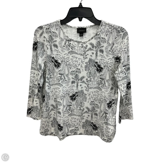 Top 3/4 Sleeve By J. Jill In Black & White, Size: Xs