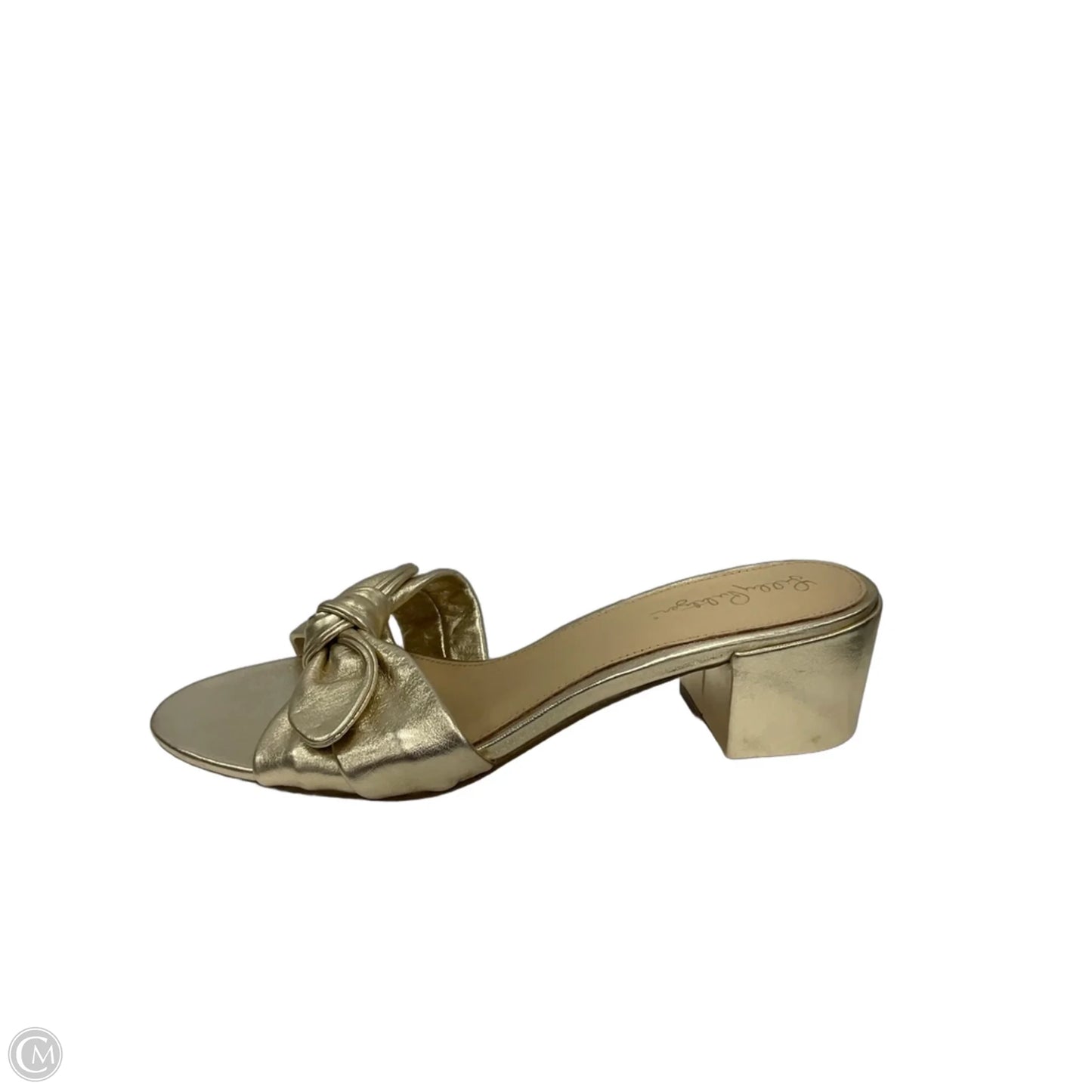 Sandals Heels Block By Lilly Pulitzer In Gold, Size: 10