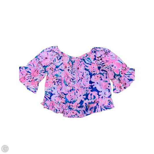 Top 3/4 Sleeve By Lilly Pulitzer In Multi-colored, Size: S