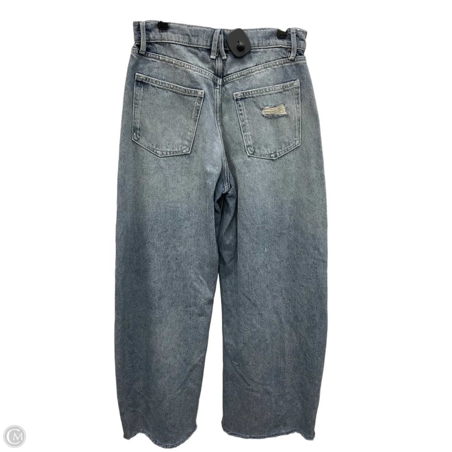 Jeans Wide Leg By Good American In Blue Denim, Size: 2