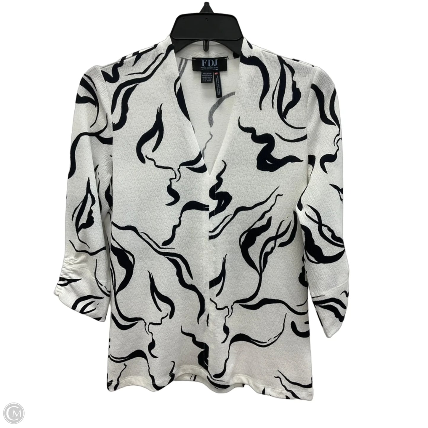 Top 3/4 Sleeve By French Dressing In White, Size: Xs