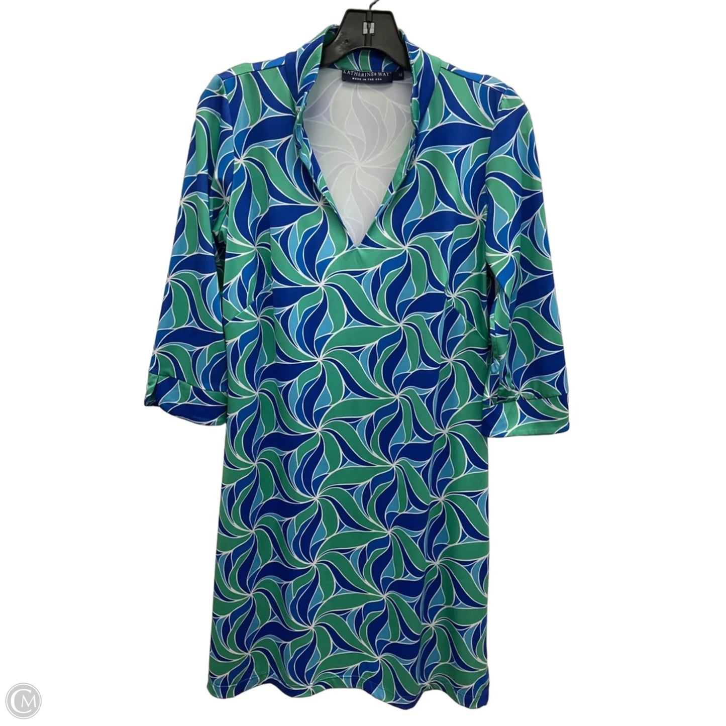 Dress Casual Midi By Cma In Green, Size: M