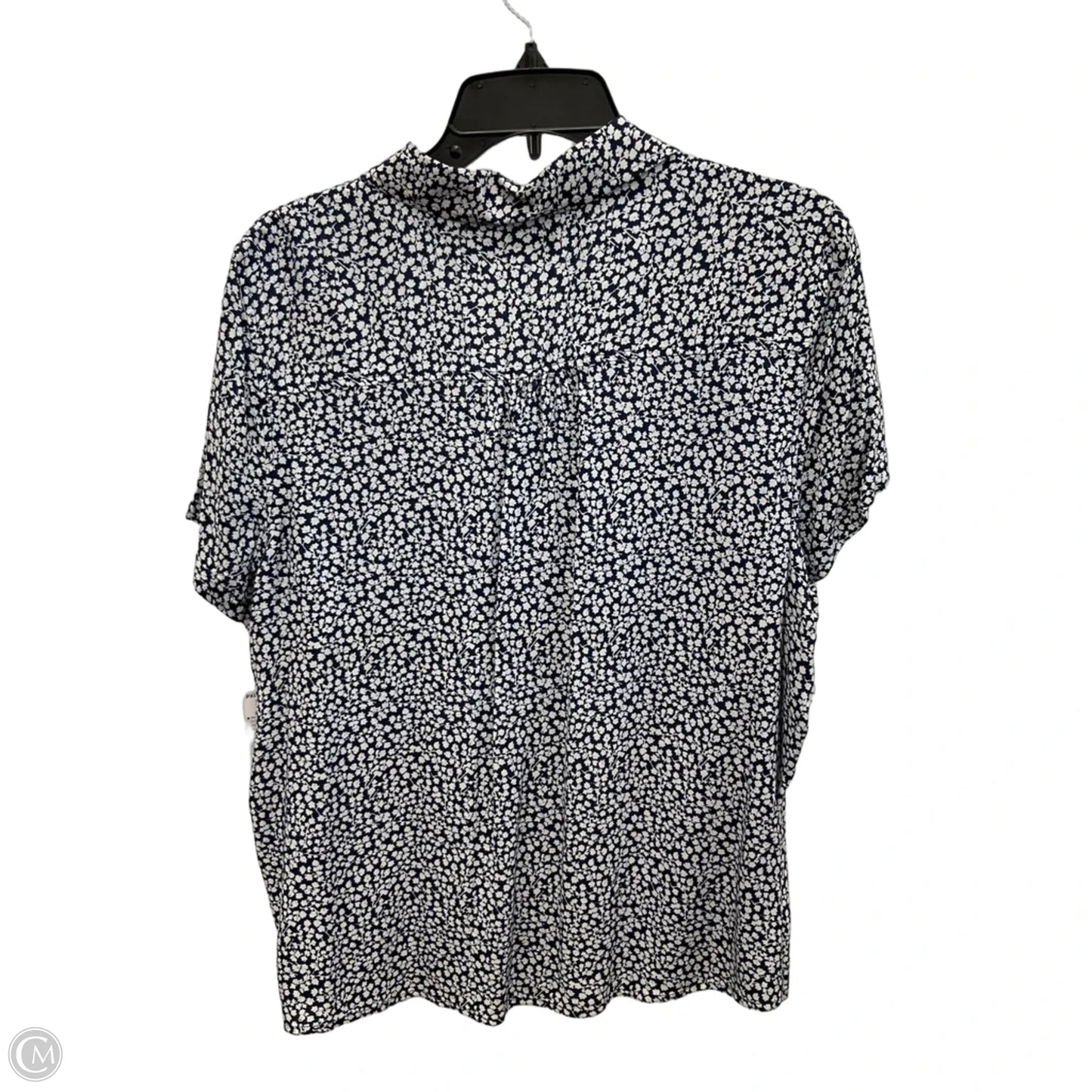 Top Short Sleeve By Croft And Barrow In Blue, Size: Xlp