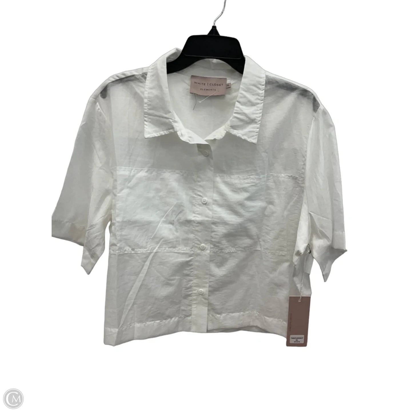 Top Short Sleeve By Clothes Mentor In White, Size: Xl