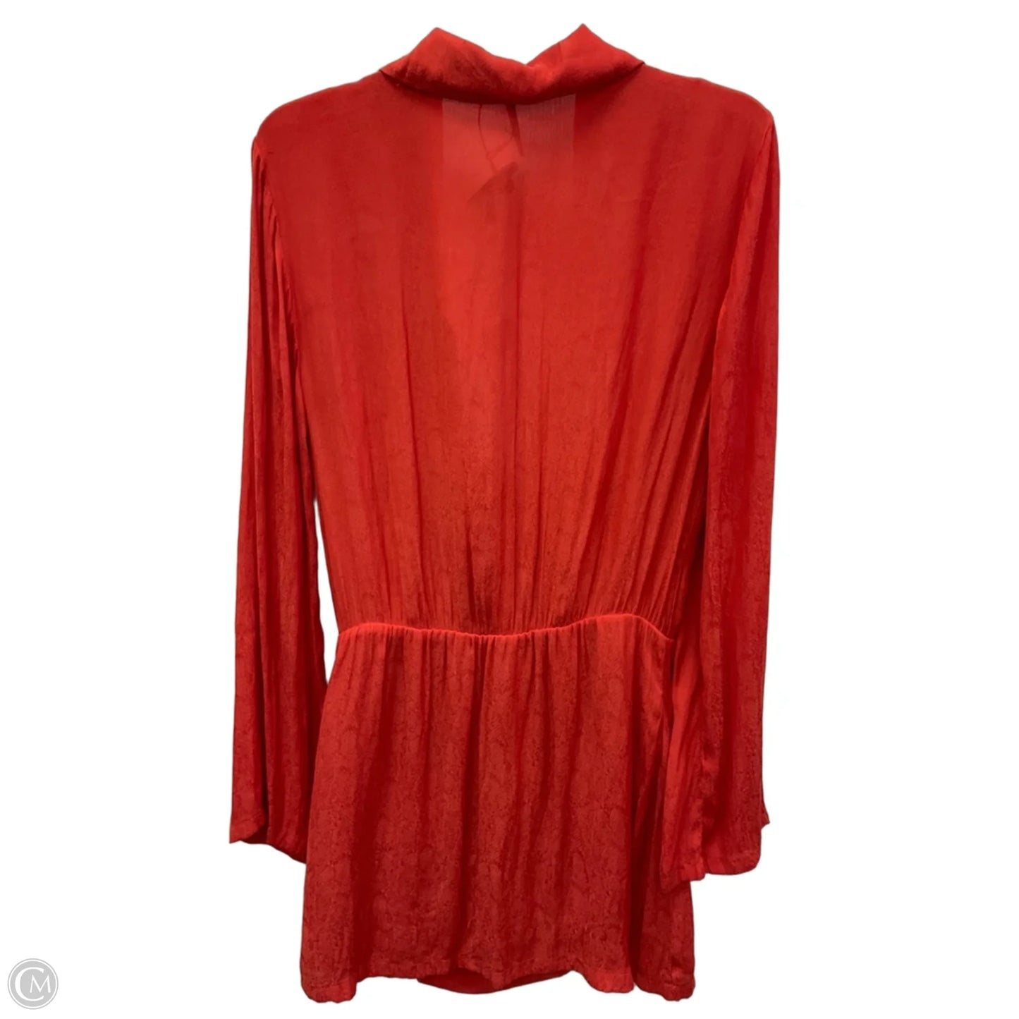 Top Long Sleeve By Free People In Orange, Size: M