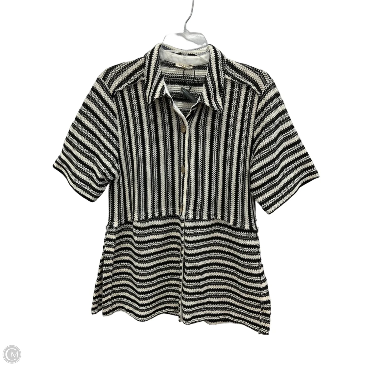 Top Short Sleeve By Jodifl In Striped Pattern, Size: S