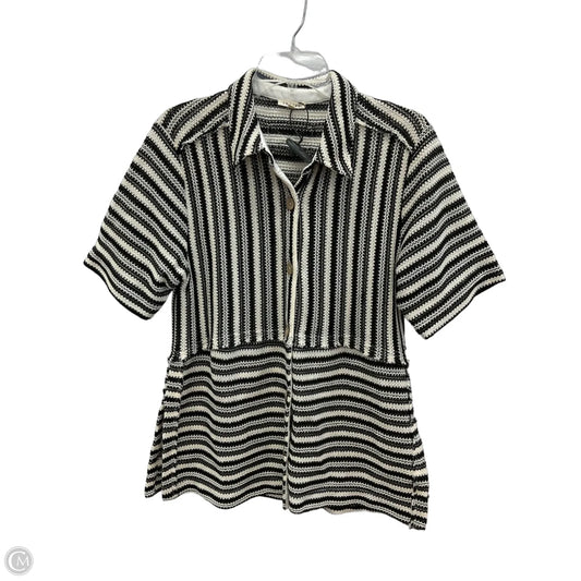 Top Short Sleeve By Jodifl In Striped Pattern, Size: S