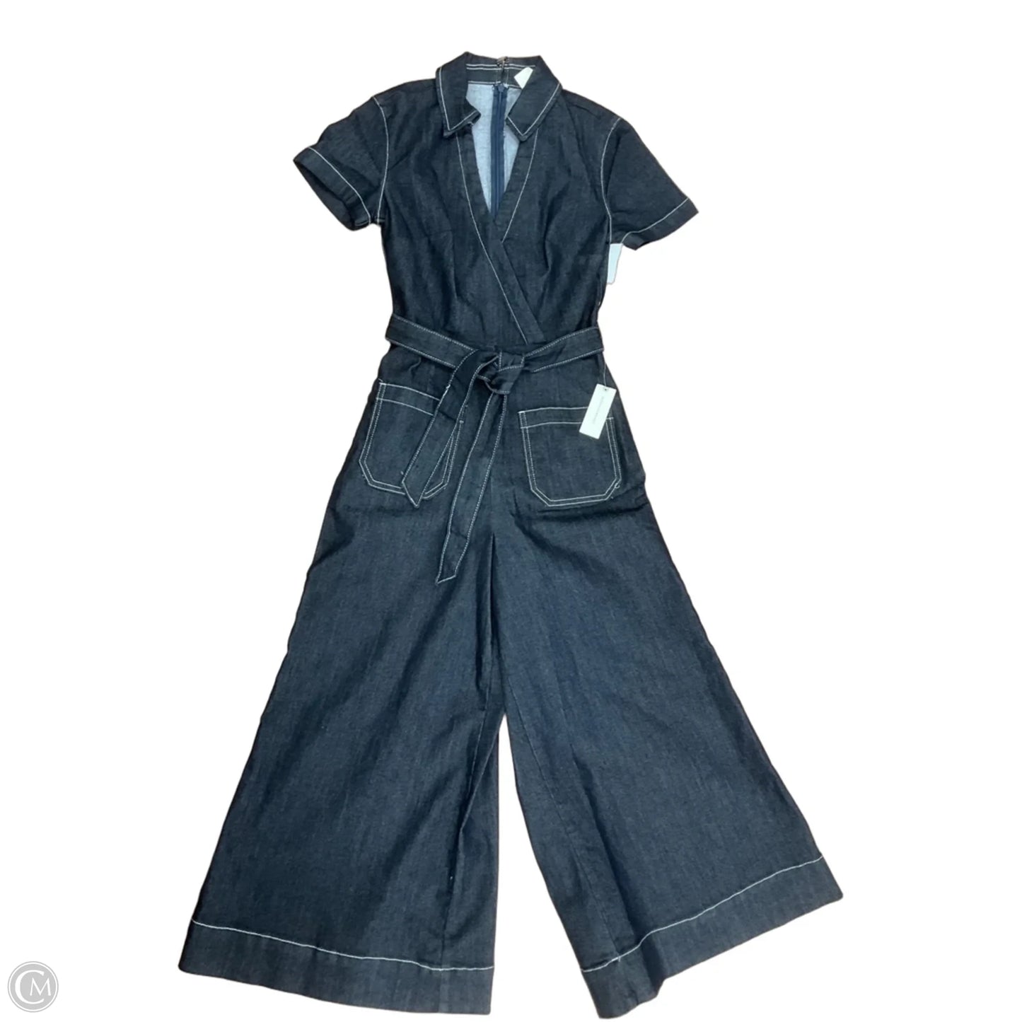 Jumpsuit By Maeve In Blue Denim, Size: 2
