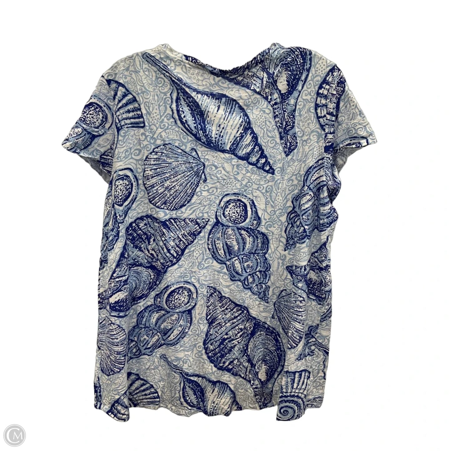 Top Short Sleeve By Lilly Pulitzer In Blue, Size: Xl