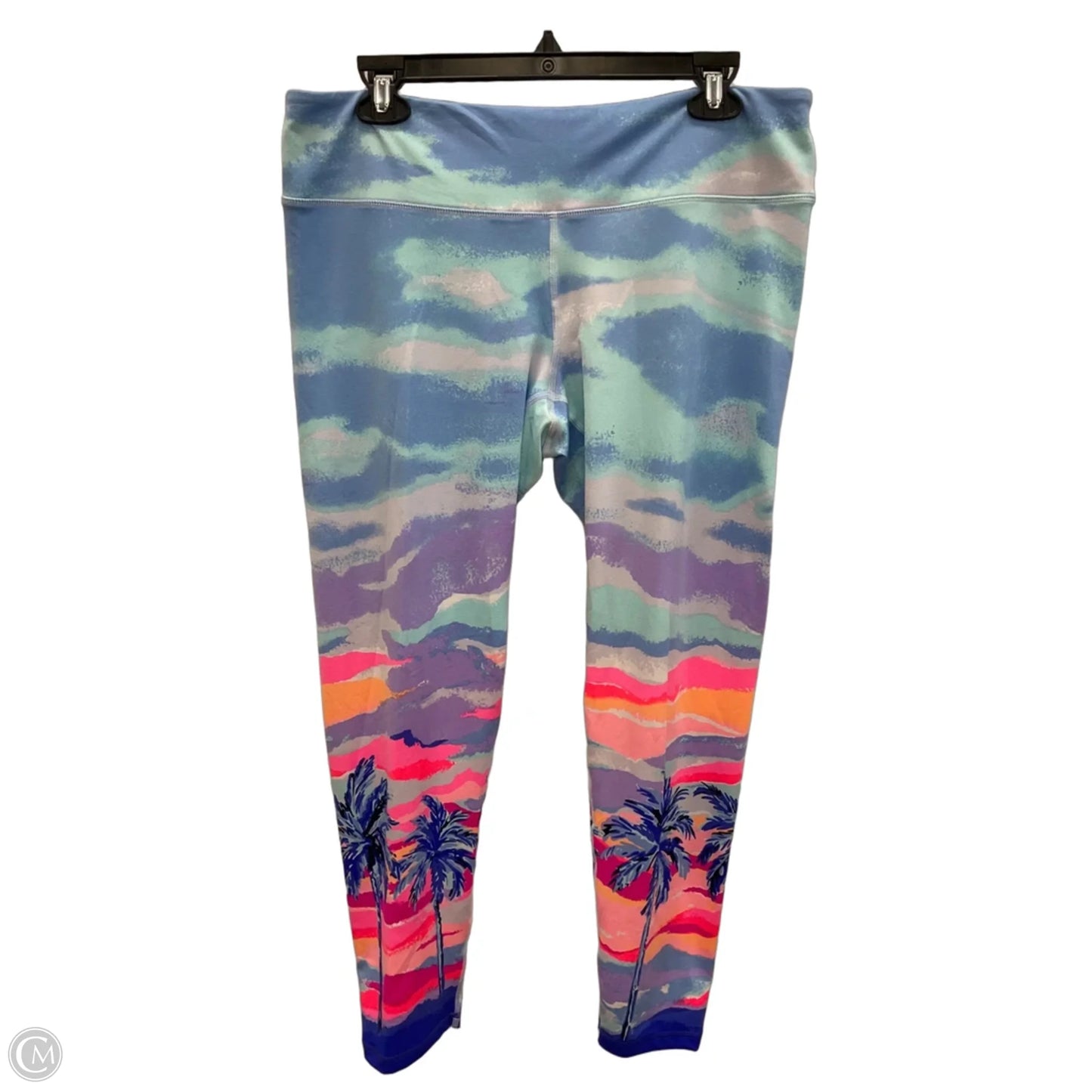 Athletic Leggings By Lilly Pulitzer In Blue, Size: Xl