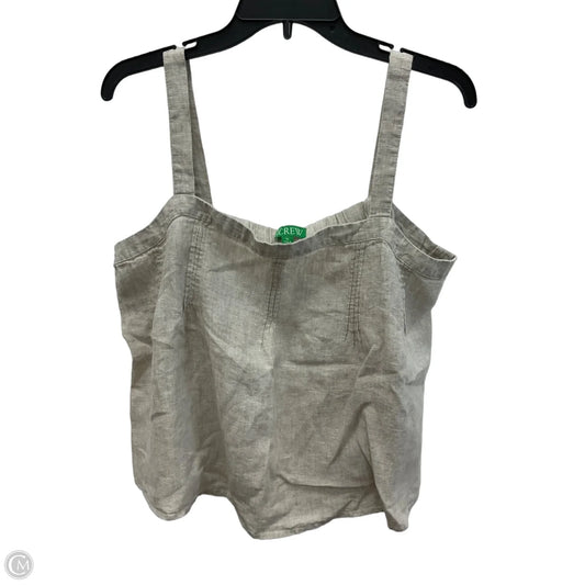 Top Sleeveless By J. Crew In Beige, Size: Xl