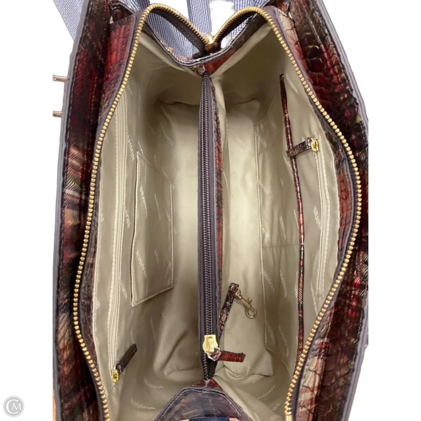 Handbag Designer By Brahmin, Size: Medium