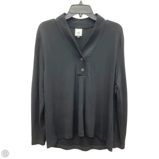 Top Long Sleeve By Cabi In Black, Size: M
