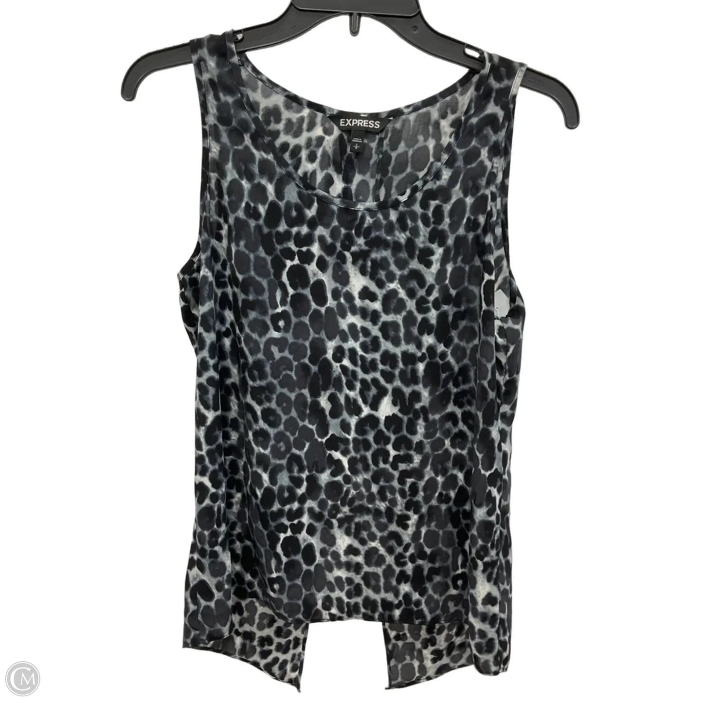 Top Sleeveless By Express In Animal Print, Size: S