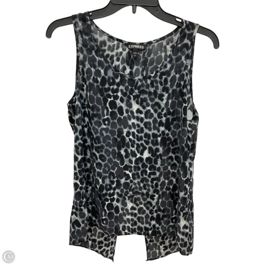 Top Sleeveless By Express In Animal Print, Size: S