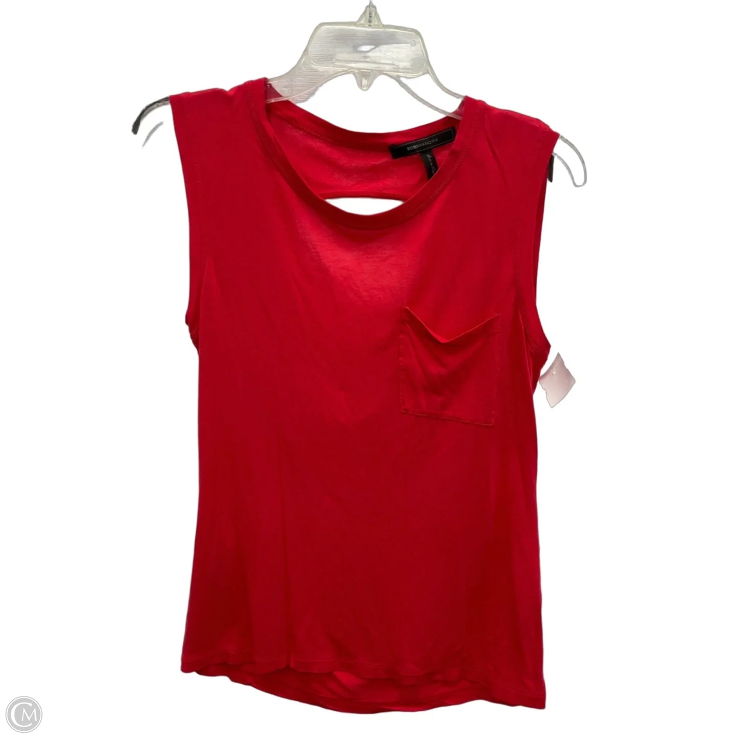 Top Sleeveless By Bcbgmaxazria In Red, Size: S