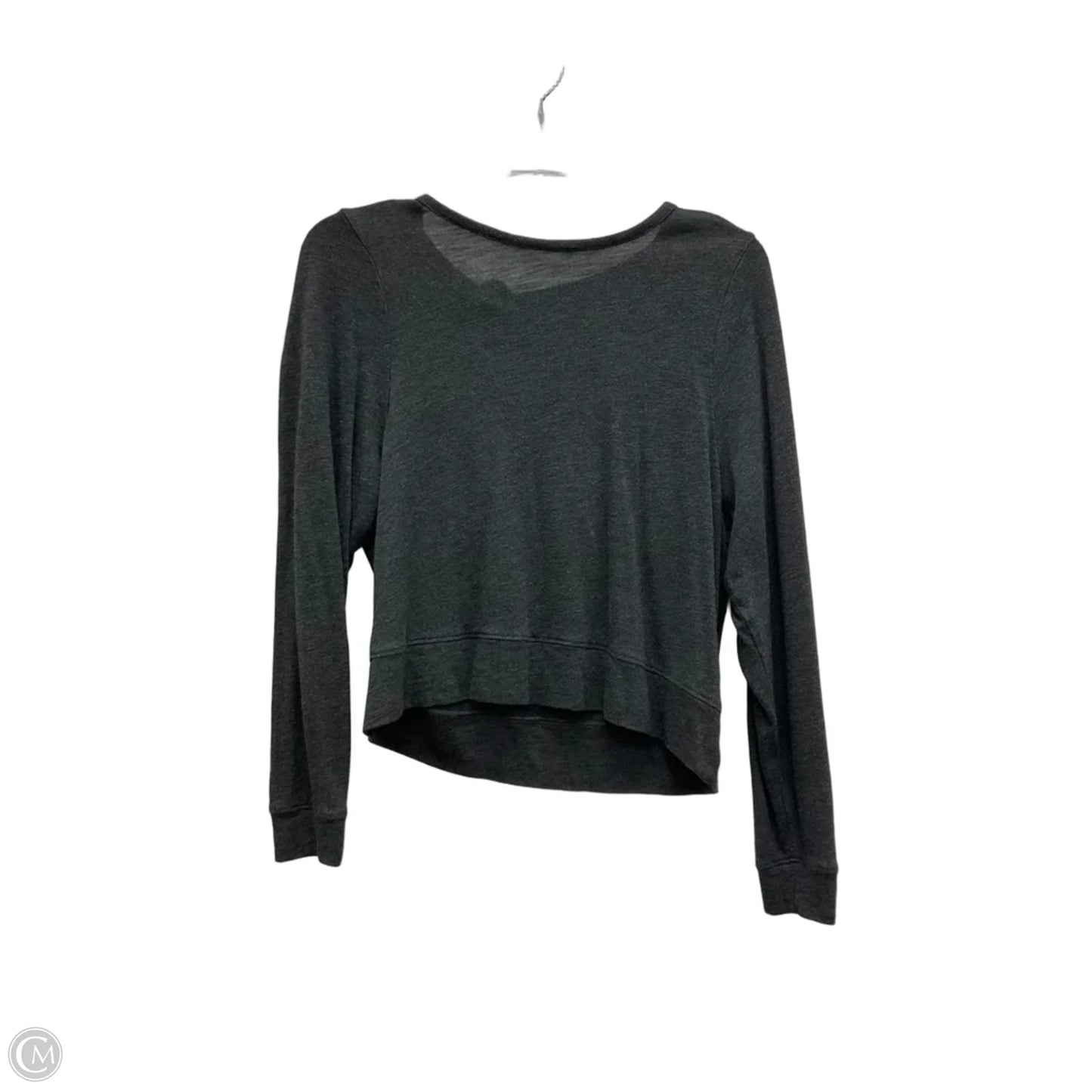 Top Long Sleeve Basic By Madewell In Grey, Size: S