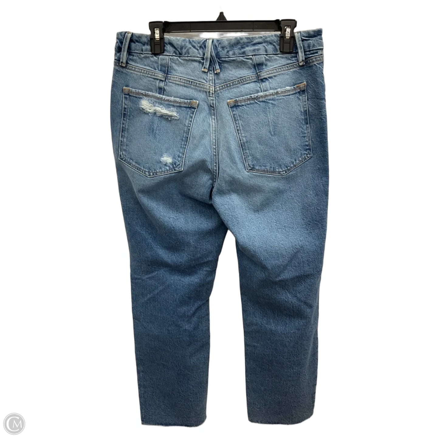 Jeans Straight By Good American In Blue Denim, Size: 10