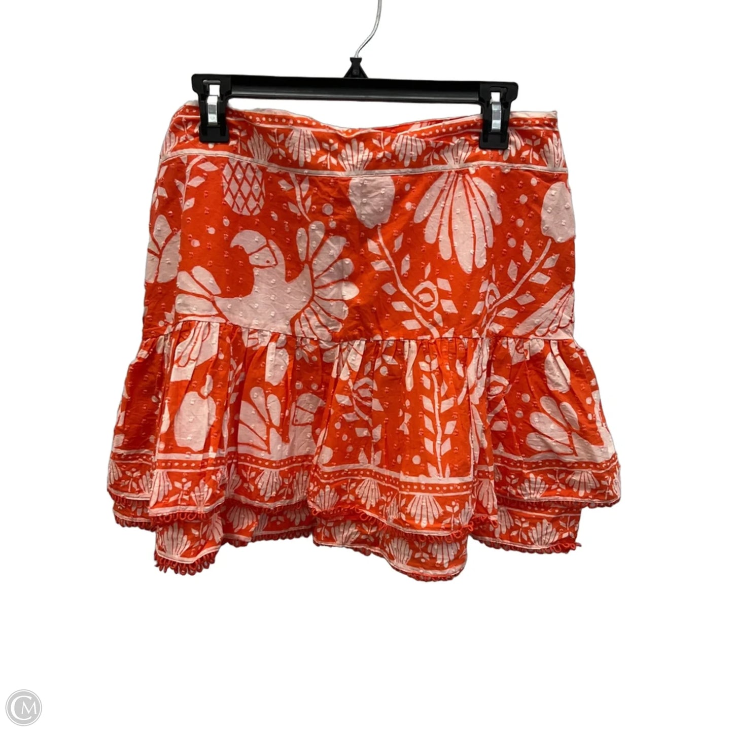 Skirt Mini & Short By Farm Rio In Orange, Size: L