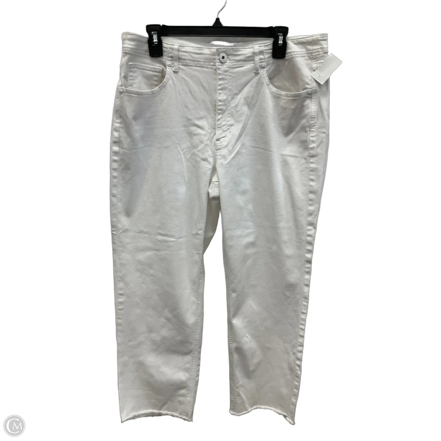 Jeans Straight By J. Jill In White, Size: 14