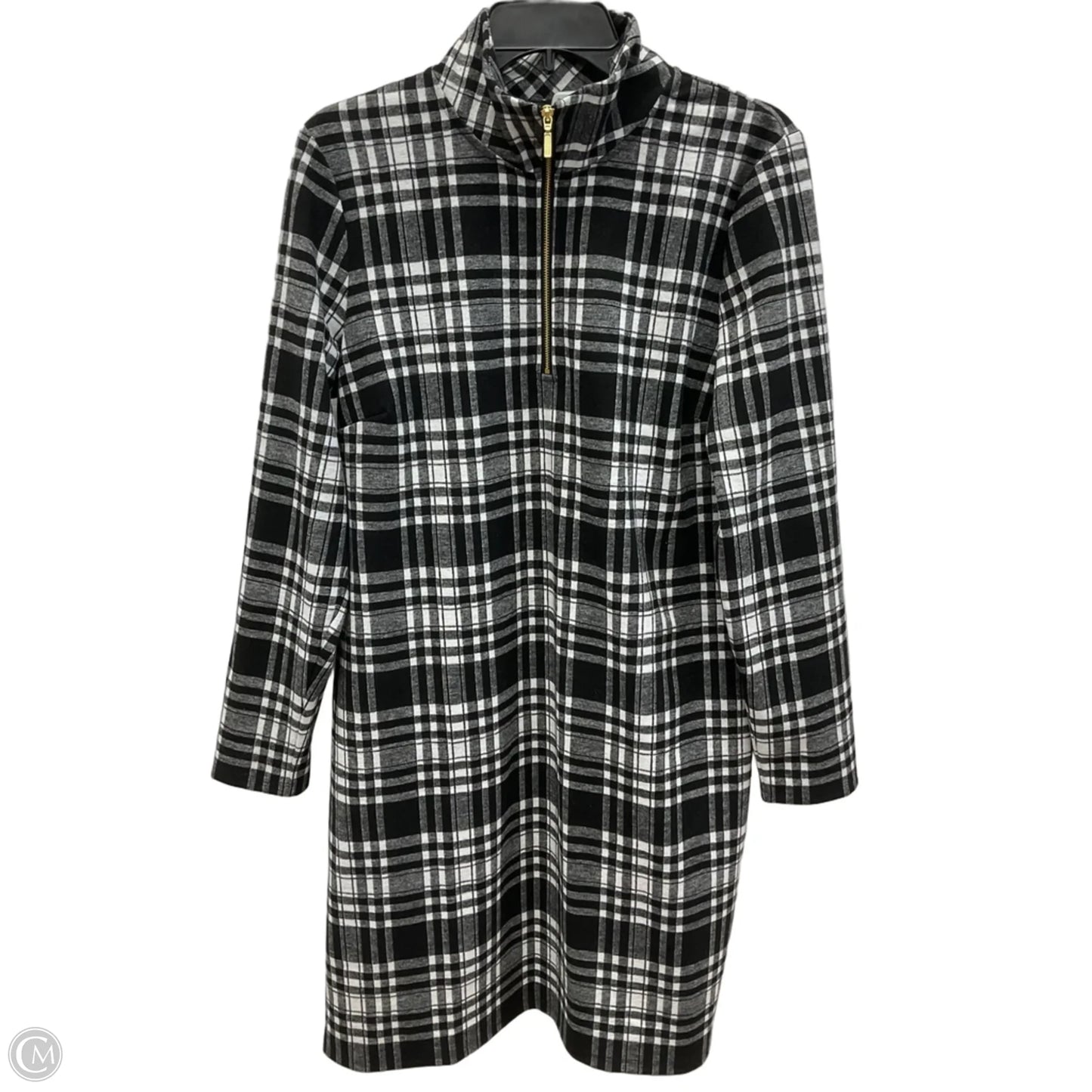 Dress Casual Midi By Talbots In Plaid Pattern, Size: L
