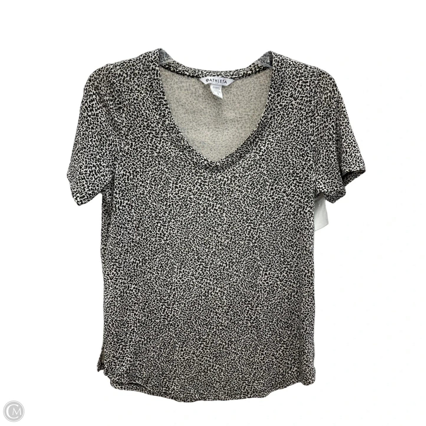 Top Short Sleeve By Athleta In Animal Print, Size: S