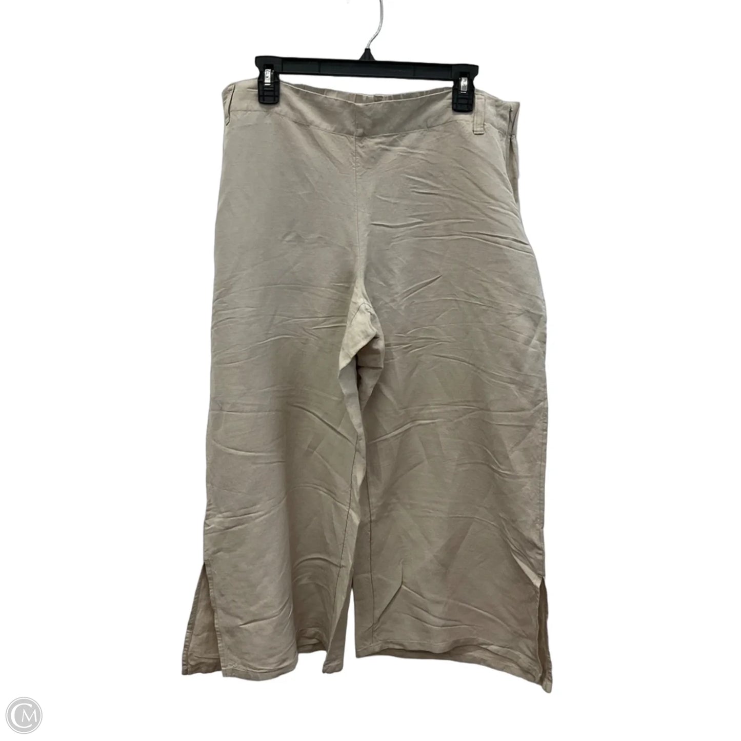 Pants Wide Leg By J. Jill In Beige, Size: L