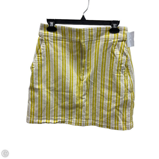 Skirt Mini & Short By Loft In Yellow, Size: S