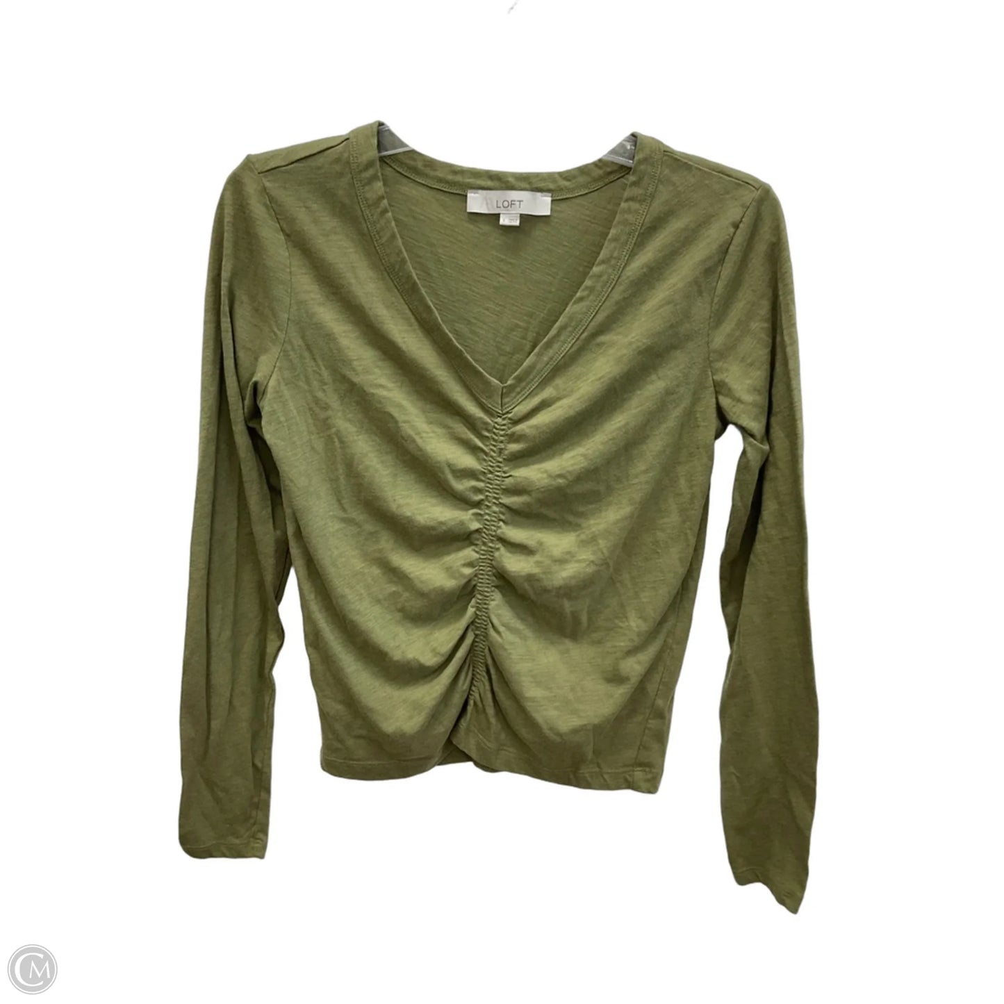 Top Long Sleeve By Loft In Green, Size: S