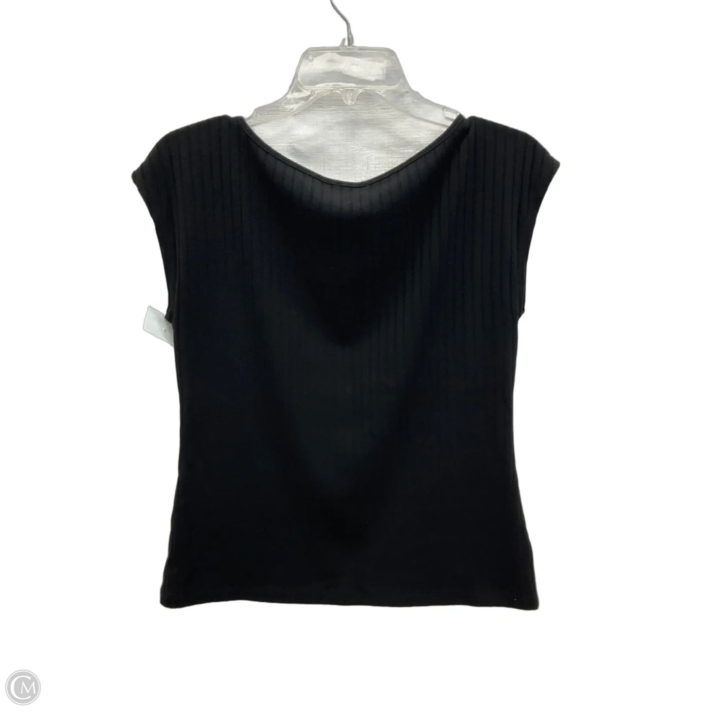 Top Short Sleeve By Ann Taylor In Black, Size: S