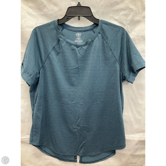 Athletic Top Short Sleeve By Athletic Works In Blue, Size: L