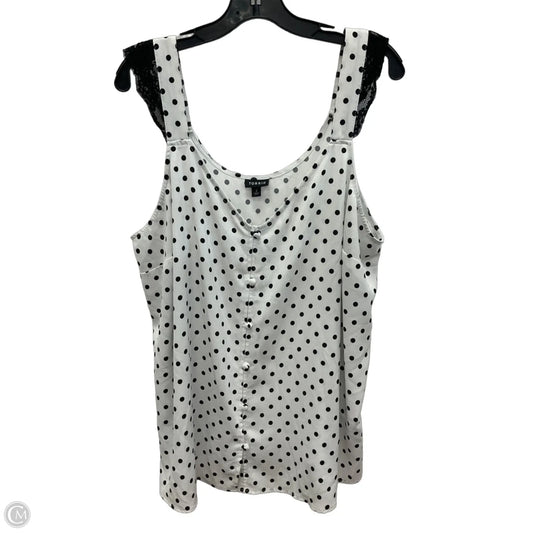 Top Sleeveless By Torrid In Polkadot Pattern, Size: L