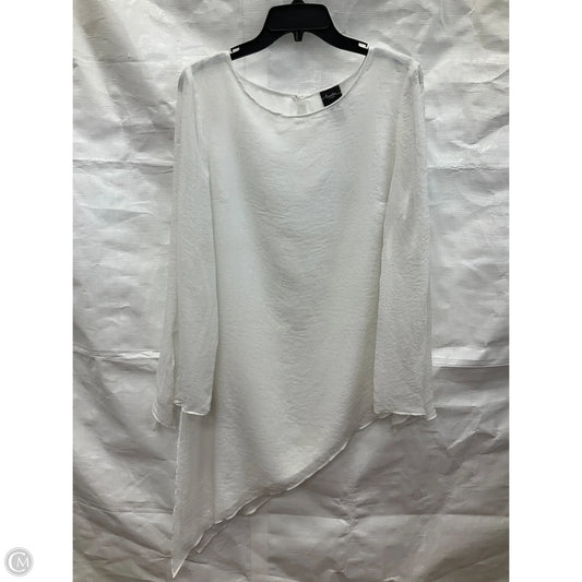 Top Long Sleeve By Chicos In White, Size: S