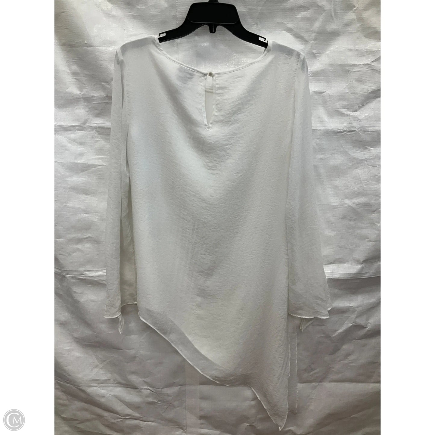Top Long Sleeve By Chicos In White, Size: S