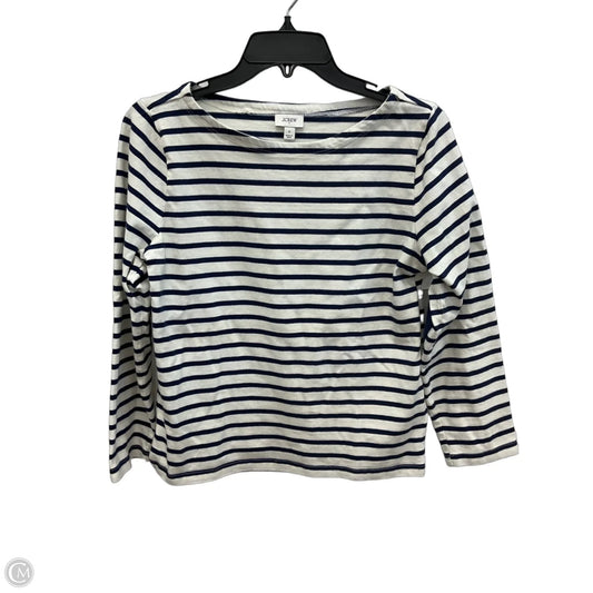 Top Long Sleeve By J. Crew In Striped Pattern, Size: S
