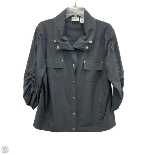Athletic Jacket By Zenergy By Chicos In Black, Size: Xl